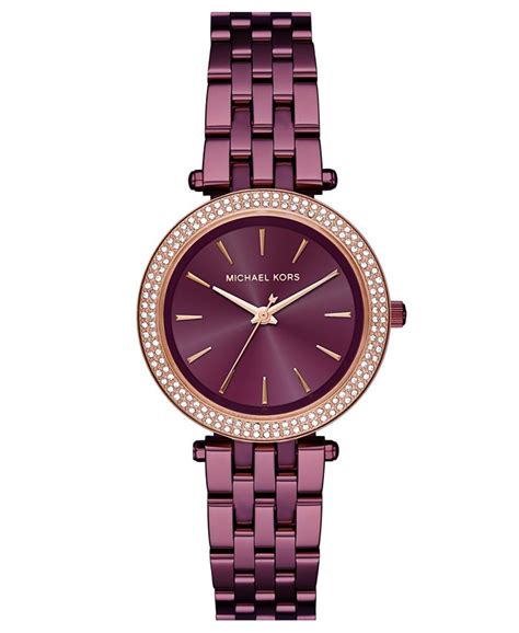 Michael Kors Women's Darci Plum Stainless Steel 